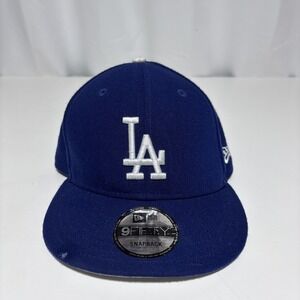 LA Dodgers New Era Blue SnapBack Hat Embroidered Logo Adjustable‎ Baseball Cap